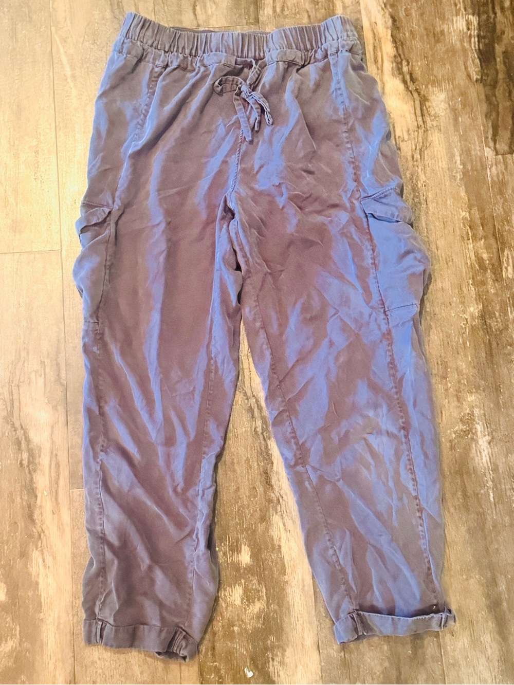 Lululemon Pants Womens 6 Black Cargo Jogger Tencel Lyocell Drawstring
